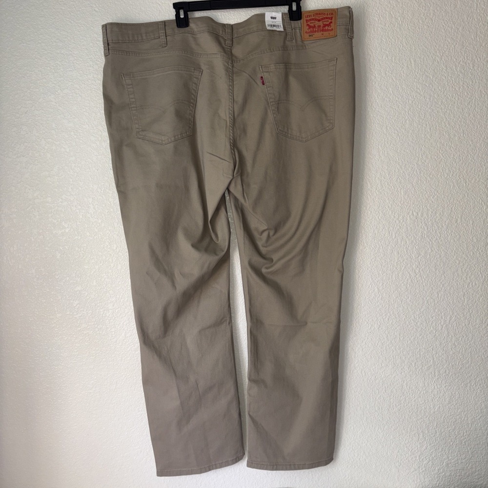 Levi's 541 Jeans Khaki Men's Size 48x32(30) Athletic Taper Stretch Twill Tech - Picture 7 of 10